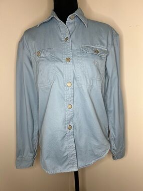 Ralph Lauren Light Blue Cotton Button-Down Shirt